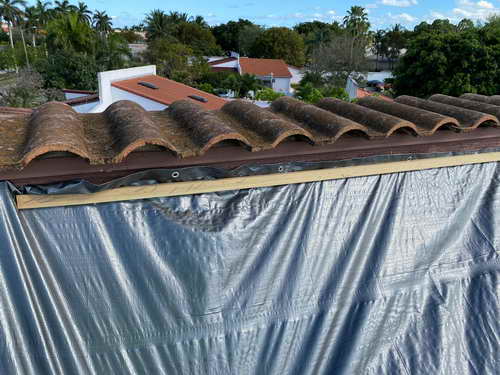 Fire Damage Roof Tarping Services